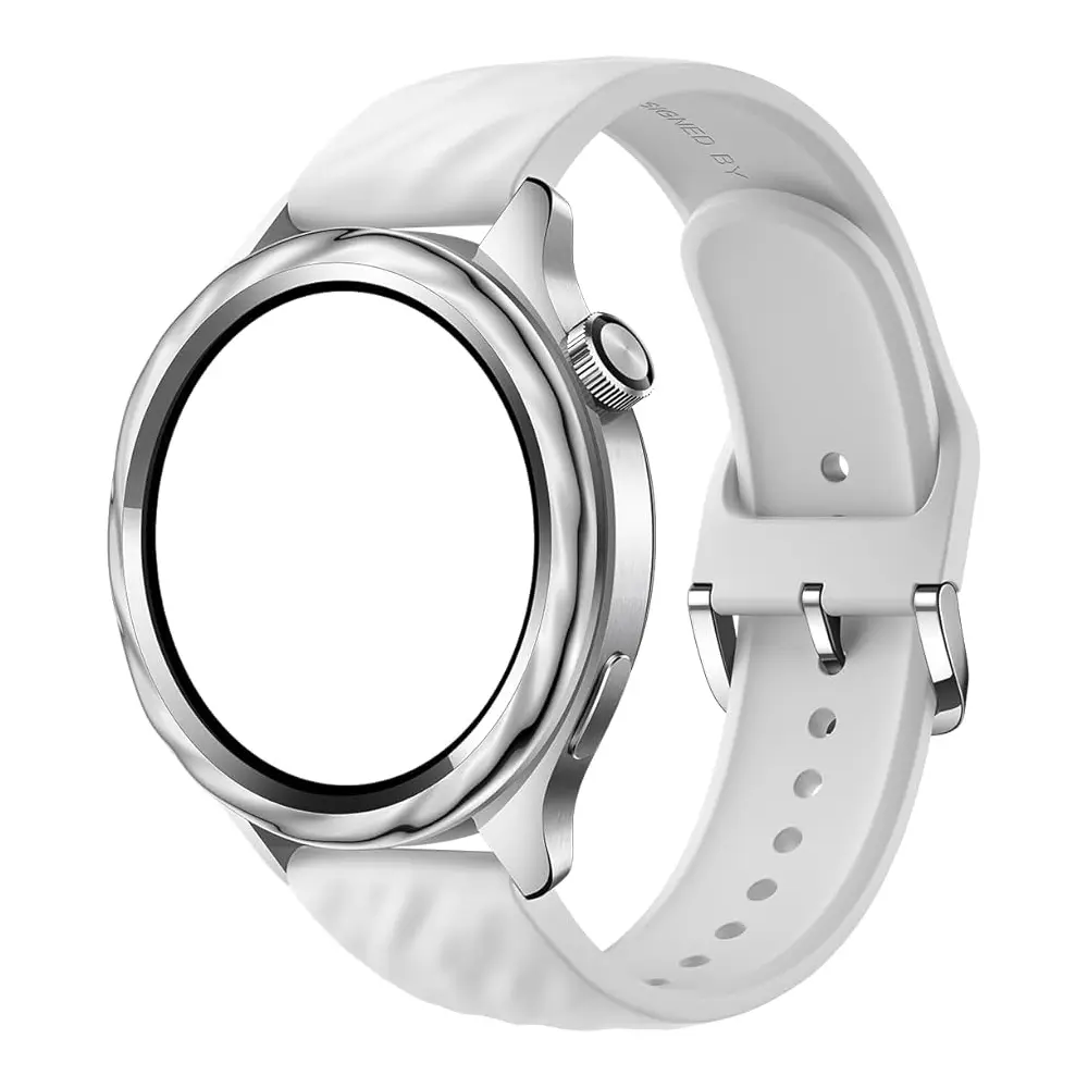 Lünette und Armband Kit für Xiaomi Watch S4 | Flüssigsilber Lünette und Armband Kit für Xiaomi Watch S4 | Flüssigsilber