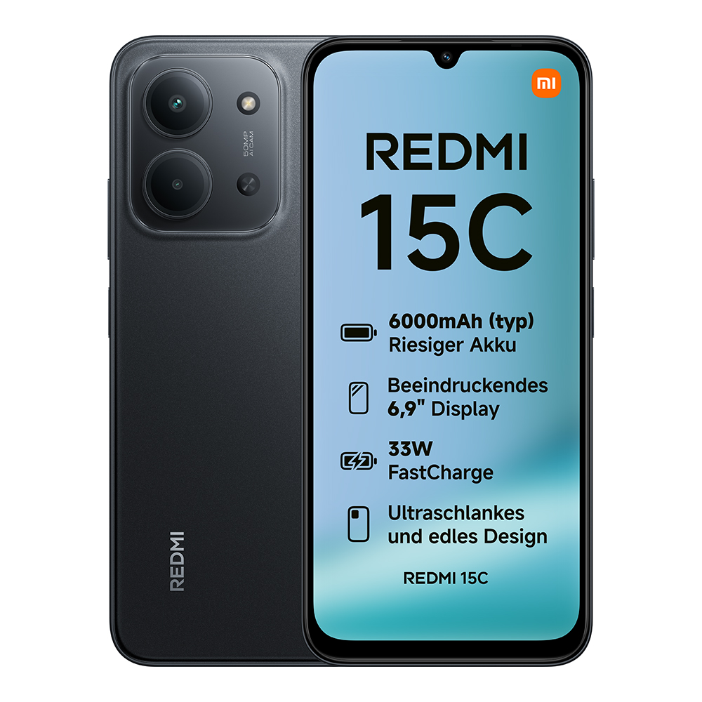 Redmi 15C 4GB/128GB | Mitternachtsschwarz