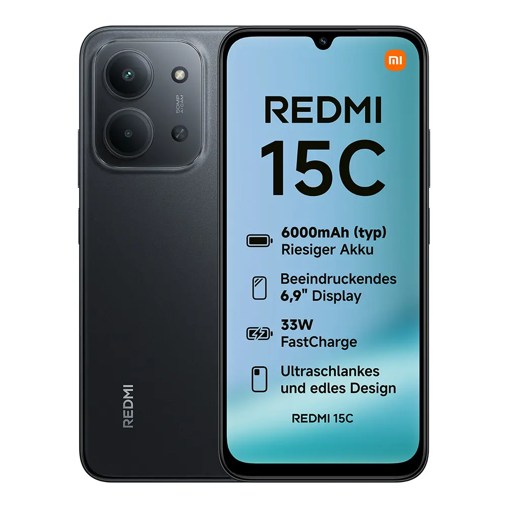 Redmi 15C 4GB/256GB | Mitternachtsschwarz