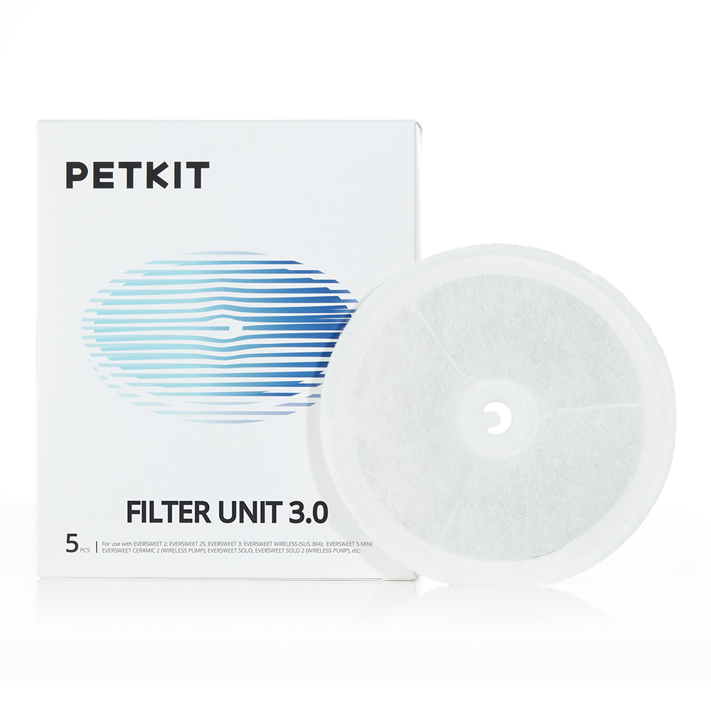 PETKIT Filter 3.0 für EVERSWEET 3 | 5 MINI | WIRELESS | SOLO | SOLO 2 Trinkbrunnen für Haustiere | 5 Stück