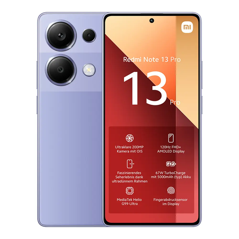 Redmi Note 13 Pro 12GB/512GB Smartphone | Violett