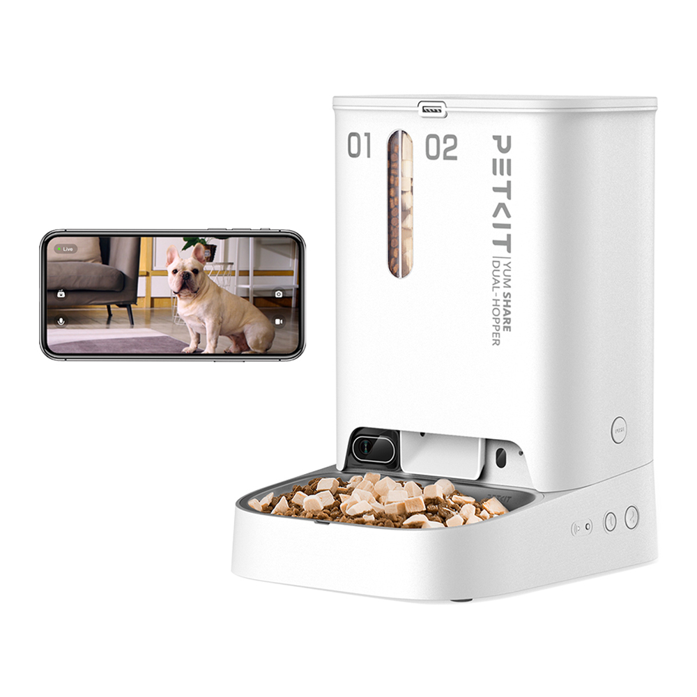 PETKIT YUMSHARE Dual-Hopper Smart Futterautomat mit Kamera