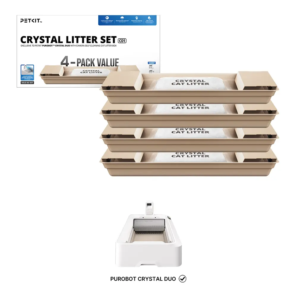 PETKIT Kristallstreu für PUROBOT CRYSTAL DUO | 4 Stück