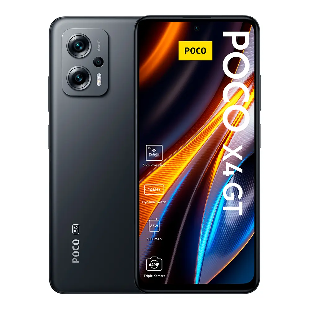 Poco X4 GT 8GB/256GB Smartphone | Schwarz