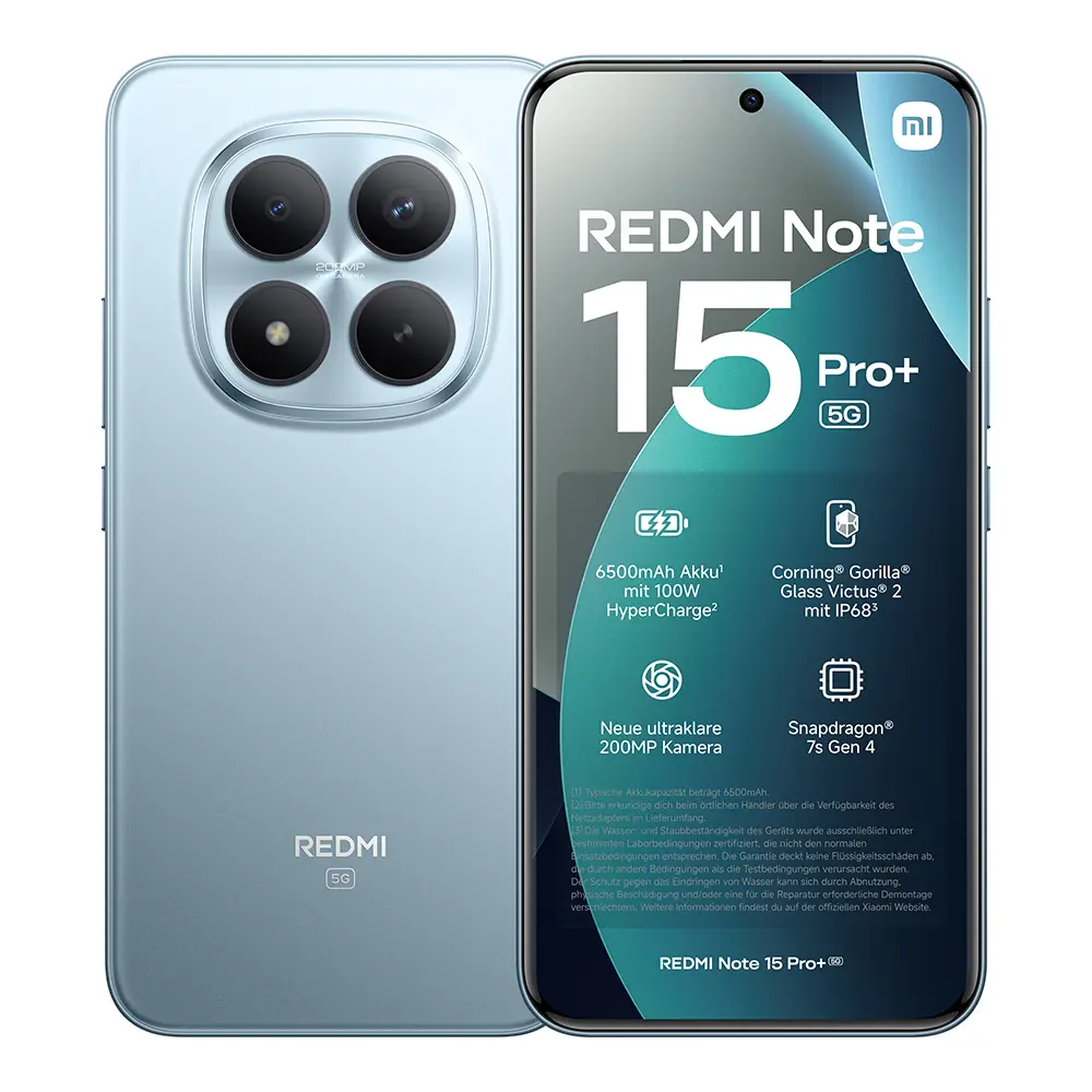 REDMI Note 15 Pro+ 5G 12GB/512GB | Gletscherblau