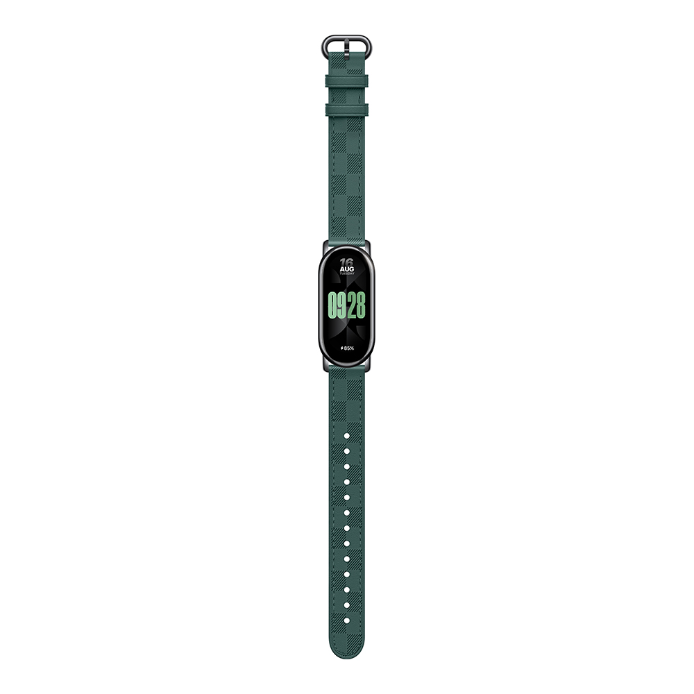 Armband mit Karomuster für Xiaomi Smart Band 8 | Grün