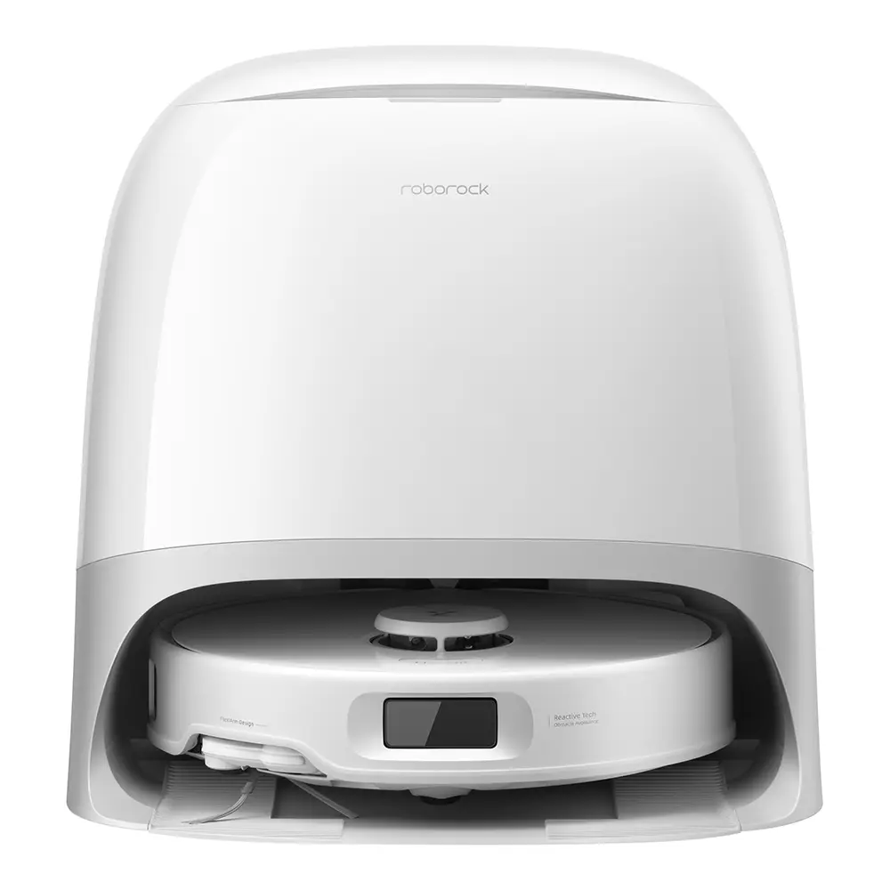 Roborock Qrevo Curv 5A1 Robot Vacuum | Weiss