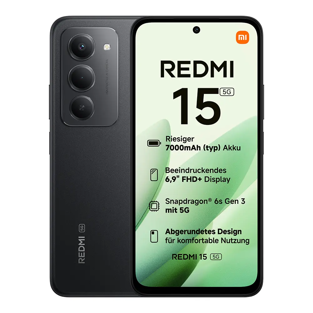 Redmi 15 5G 8GB/256GB | Mitternachtsschwarz