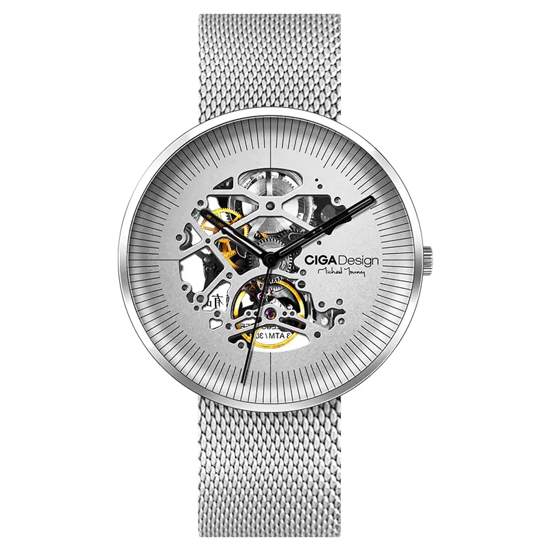 CIGA Design Skeleton Mechanical Watch - MY Silver