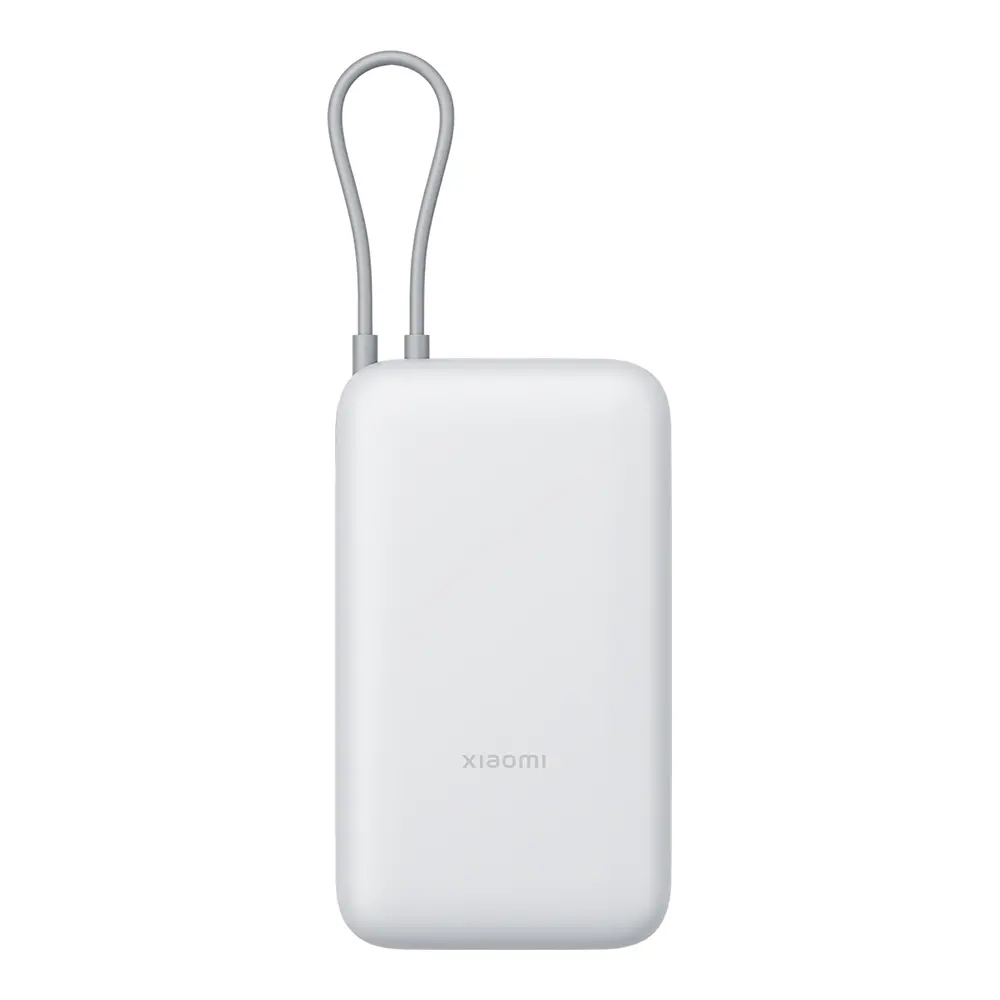 Xiaomi 22.5W Power Bank 20000mAh (Integriertes Kabel) | Hellgrau