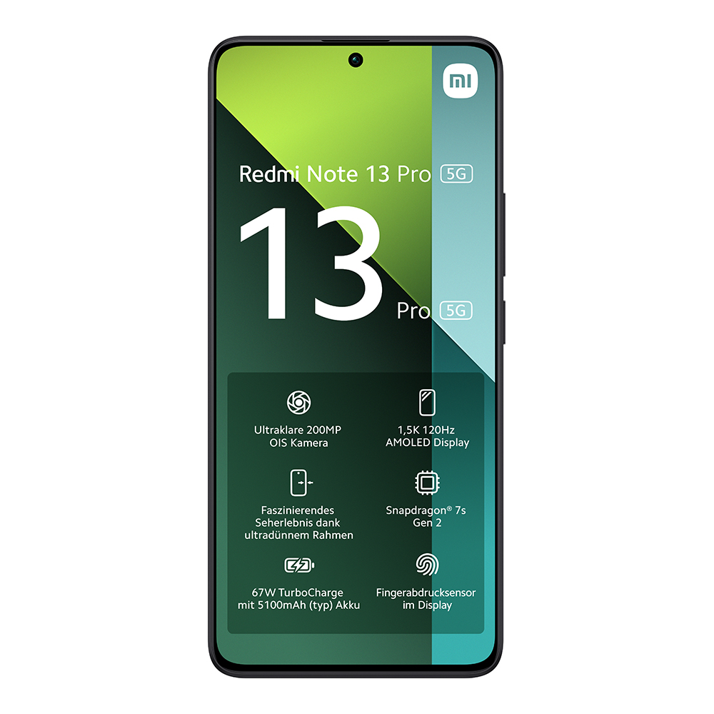 Redmi Note 13 Pro 5G 8GB/256GB Smartphone | Schwarz