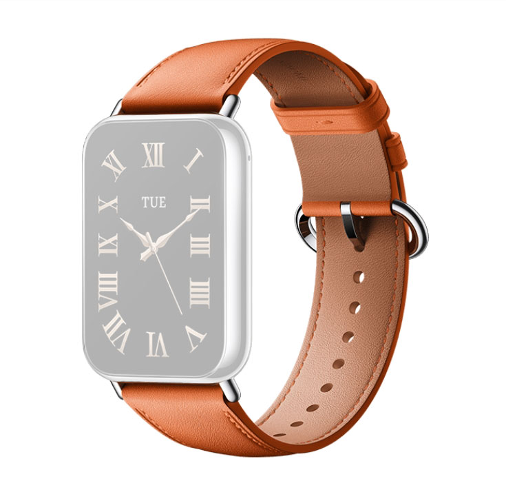Xiaomi Lederarmband mit Schnellverschluss | Korallenorange