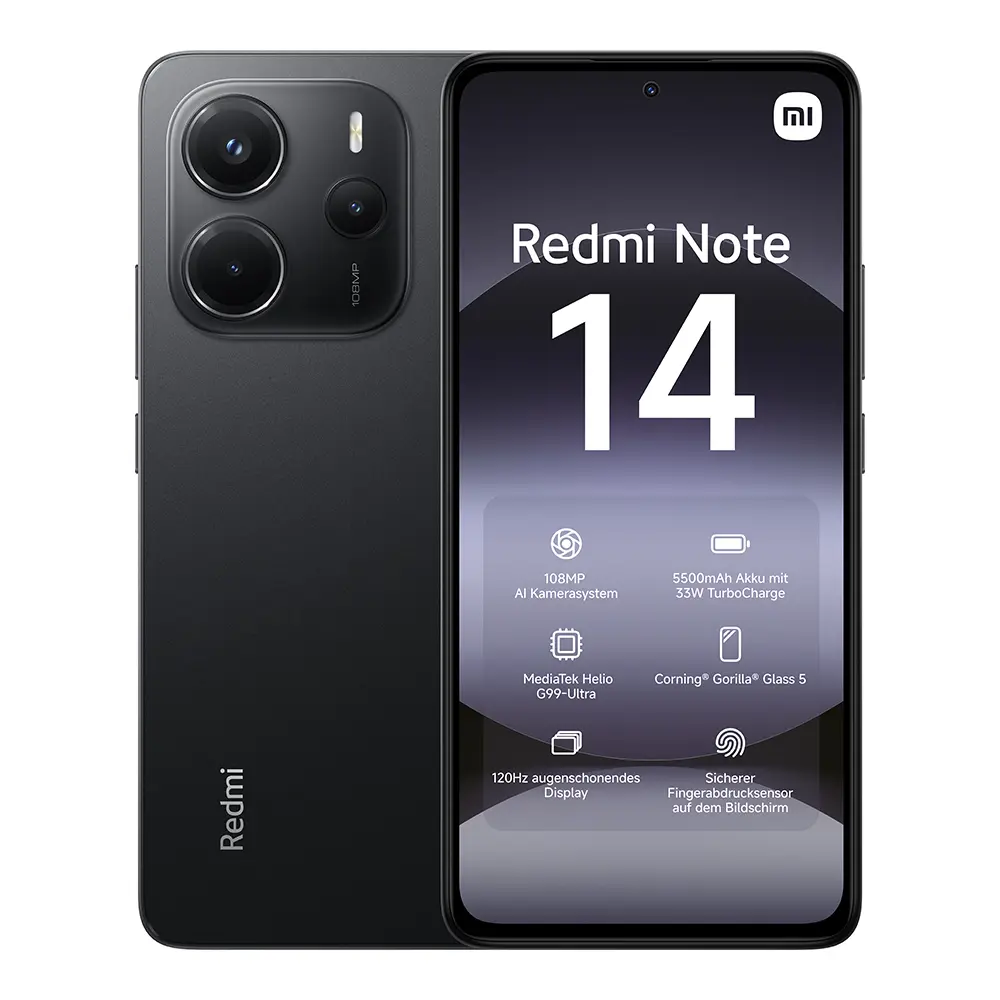 Redmi Note 14 6GB/128GB | Midnight Schwarz